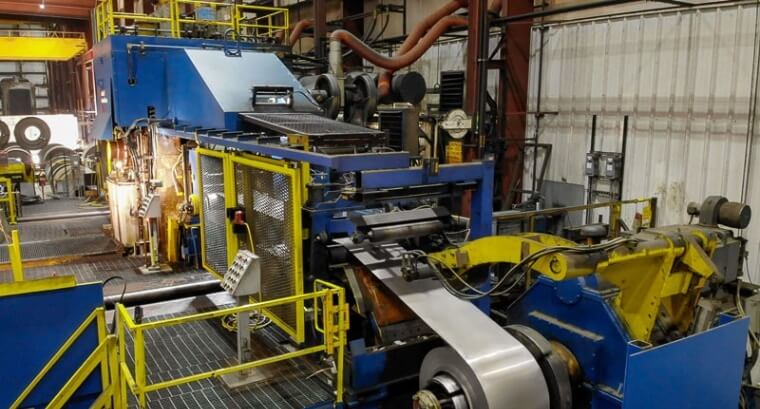 Steel processing line